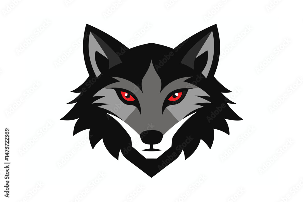 wolf head vector illustration wolf head vector illustration
