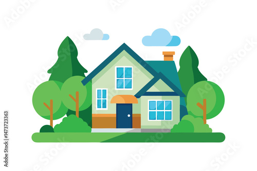 vector illustration of a house
