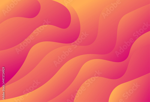 Liquid background with Orange color combination
