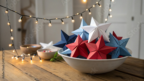 4th july decoration on the table