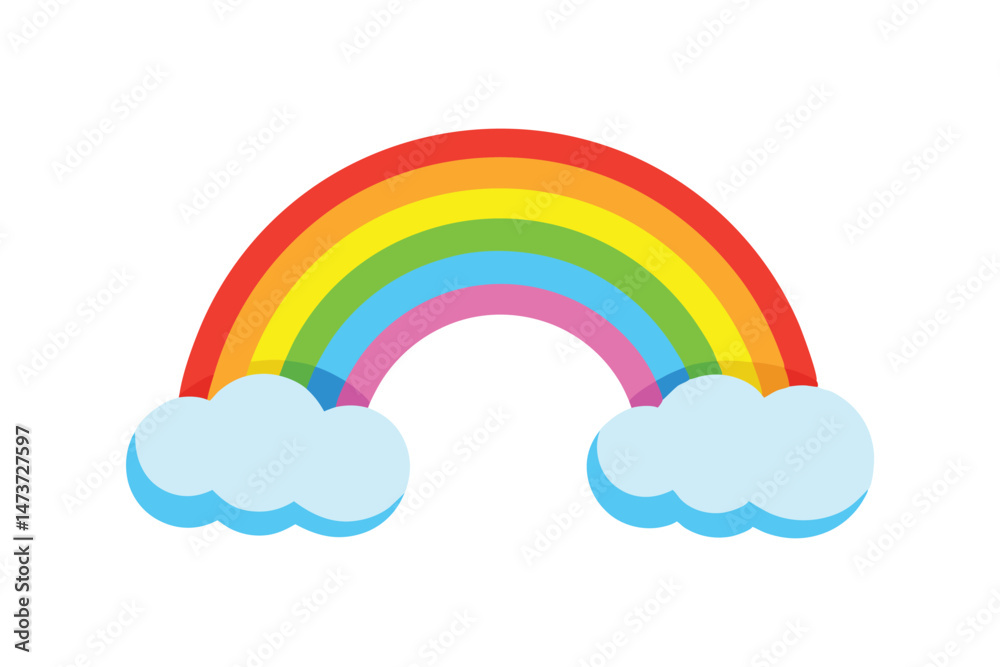 rainbow with clouds rainbow with clouds