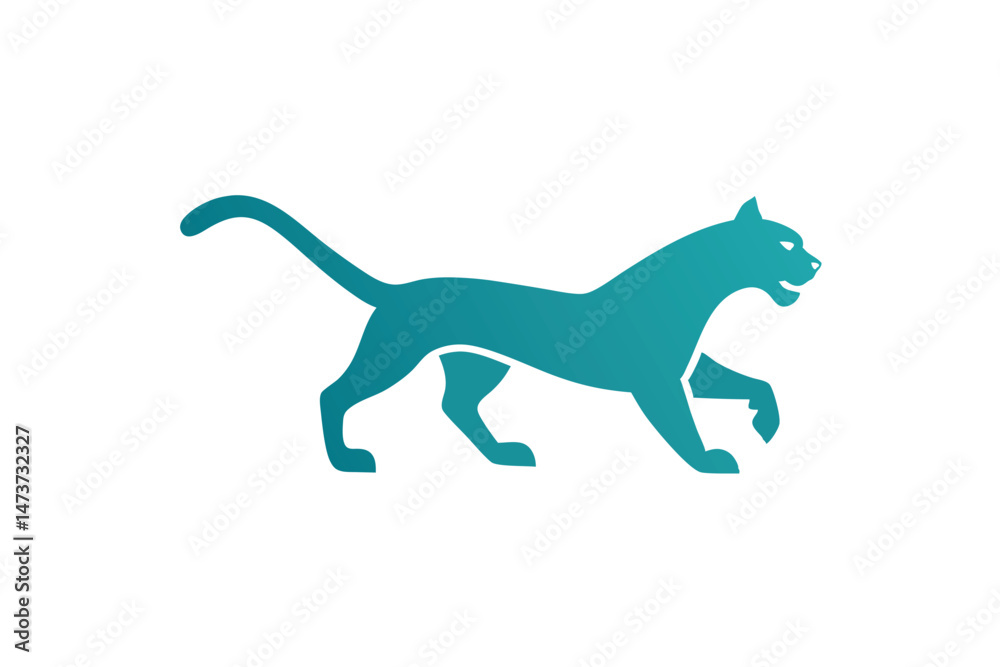 Fototapeta premium Puma Logo Design Vector Illustration 