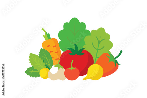 vector illustration of a vegetables
