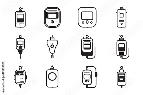 Medical Pulse Sensor Vector Design