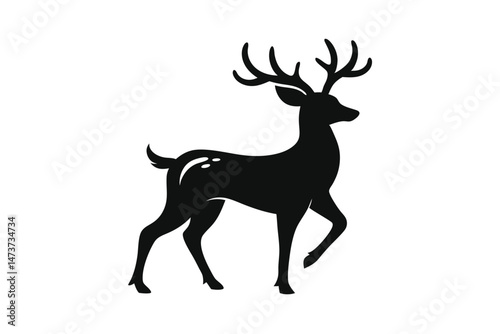 vector illustration of a deer