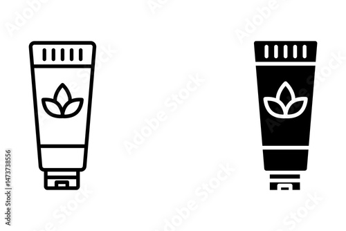 Cream icon design, cream for spa and sauna on white background illustration