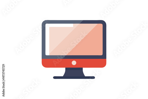 Vector Illustration of Monitor 
