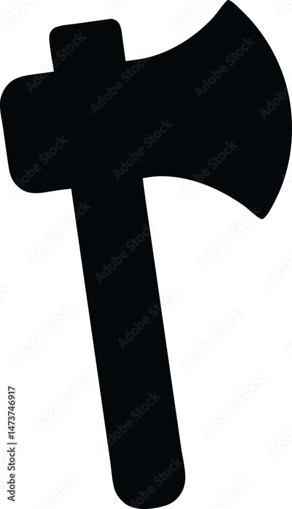 silhouette of an axe