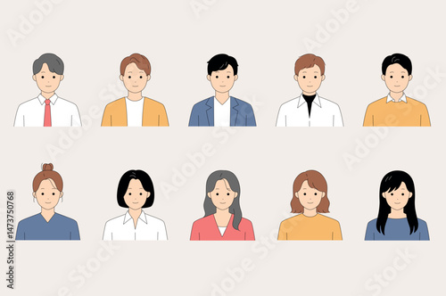 A Variety of Illustrations Featuring a Diverse Group of People for Media Usage and Projects