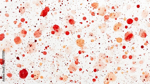 Abstract splatter art, red and orange photo