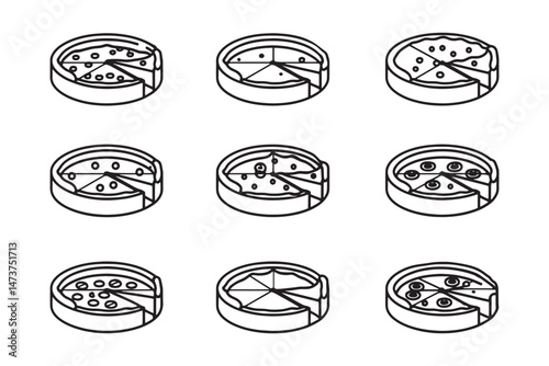 Quiche Line Art Clean Vector Icon