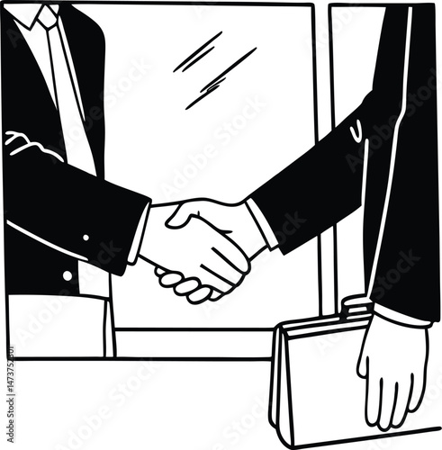 business man shaking hands