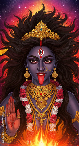 Powerful Goddess Kali, Hind...
