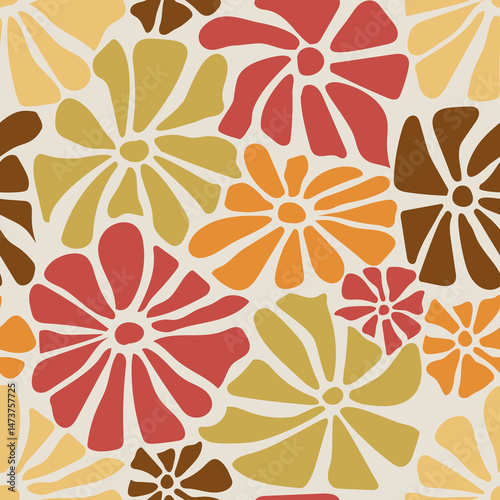TROPIC CITRUS FLOWERS surface pattern design tiles