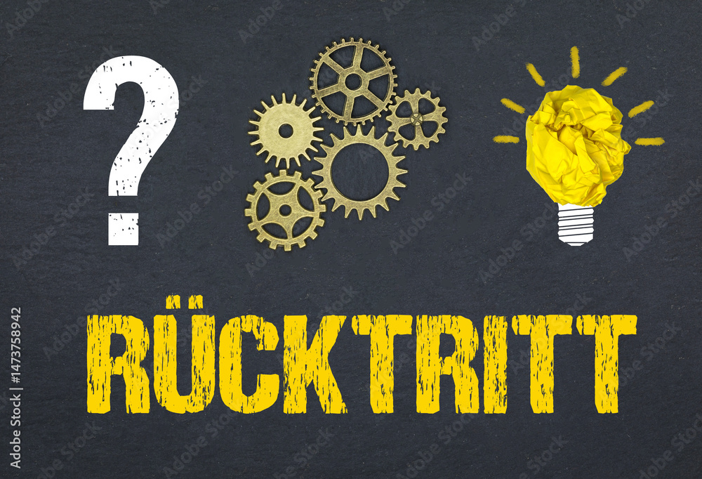 Obraz premium Rücktritt