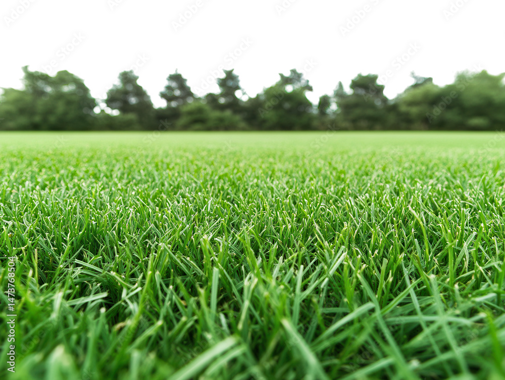 Obraz premium A lush green golf course fairway isolated. transparent PNG