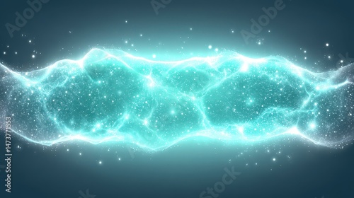Vibrant Energy Particle Flow Visualization Background with Digital Light Effect