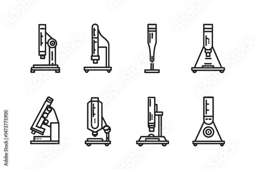 Refractometer minimalist science tool icon