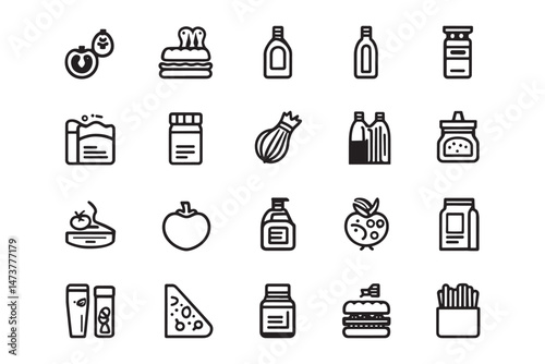 Relish food condiment icon outline