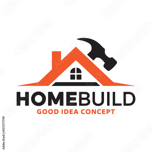 Real Estate Repair Logo Design, Construction Repair Logo Design Vector