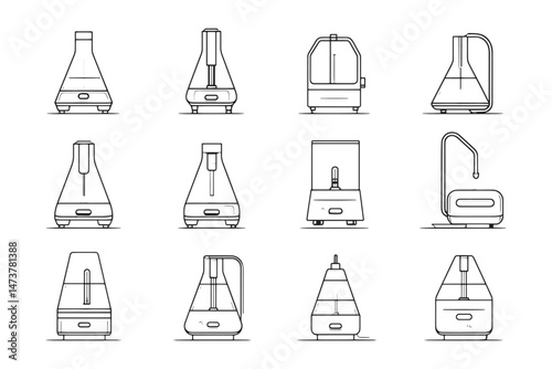 Respiratory humidifier minimalist device sketch