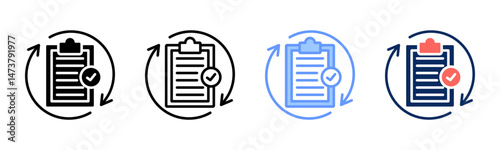 Readiness icon sheet multiple style collection