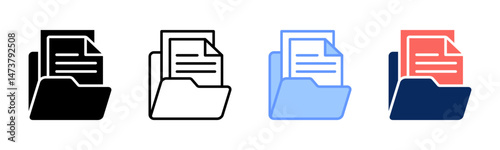 Documentation icon sheet multiple style collection