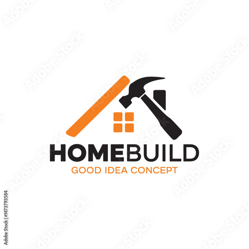 Real Estate Repair Logo Design, Construction Repair Logo Design Vector
