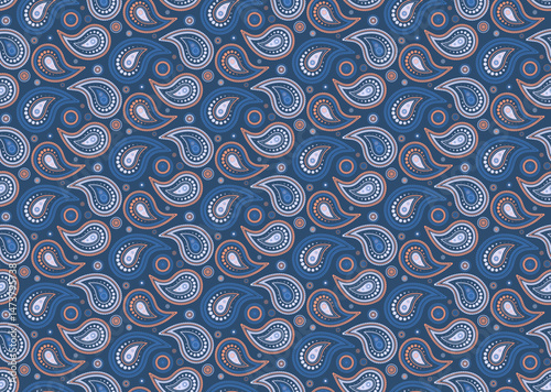 Surface elegance by repeat draw. Droplet textured with paint floral. Outline style, eco growth.