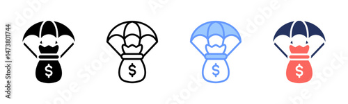 Fund icon sheet multiple style collection