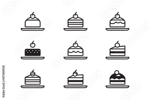 Sacher Torte pastry thin line