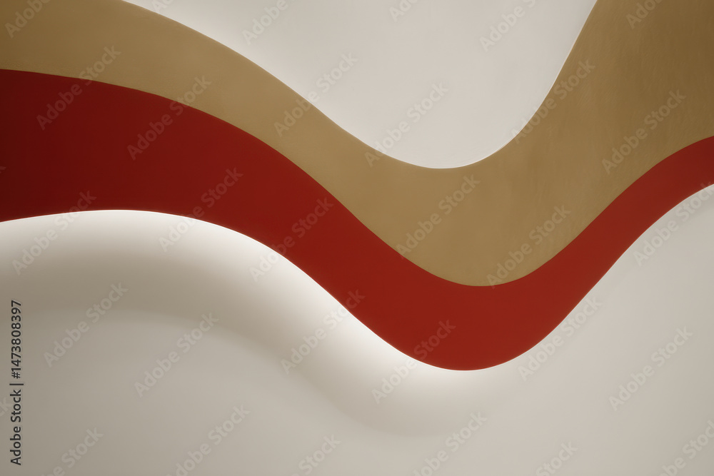 Naklejka premium mesmerizing flow of time represented through dynamic colorful geometric shapes showcasing essence of movement and