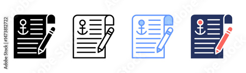 Bill icon sheet multiple style collection