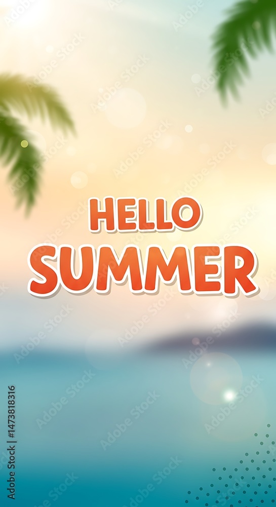 Obraz premium Sunset Summer Greetings