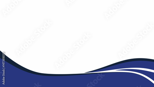 Abstract blue wave design with light motion