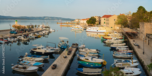 View of the town of Bol, island of Brač,Dalmatia