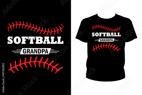 Softball grandpa Quotes svg, softball Svg, t-shirt design for prints, softball t-shirt design cut file
