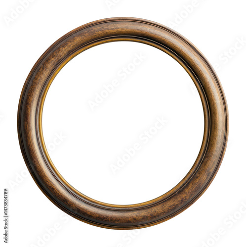 PNG Round vintage picture framed photography decoration circular.