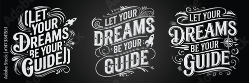 Blackboard Poster Design with Youthful & Trendy Travel Art