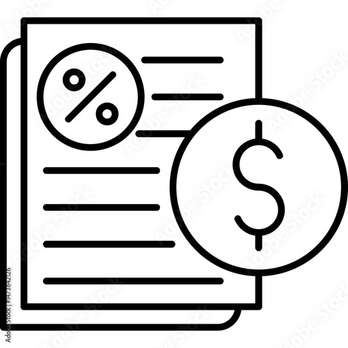 Budget Deficit Icon