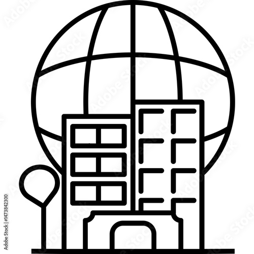 Urbanization Trend Icon