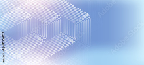 Modern medical or health care scientific abstract background with hexagons. Geometric stripe line art design for poster, brochure, cover, banner, header, website, presentation template