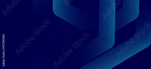 Modern medical or health care scientific abstract background with hexagons. Geometric stripe line art design for poster, brochure, cover, banner, header, website, presentation template