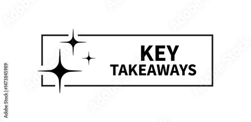 Key takeaways text on white background	