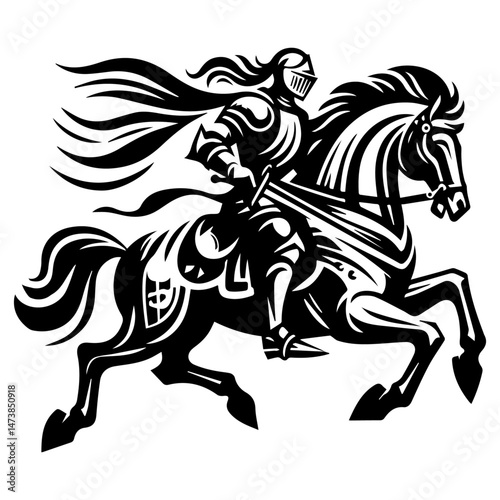 Wallpaper Mural  Knight on Horseback Torontodigital.ca