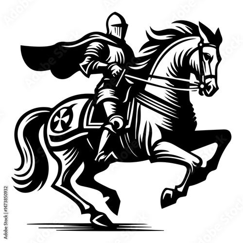 Wallpaper Mural  Knight on Horseback Torontodigital.ca