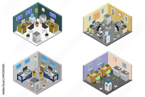 Isometric Office Rooms