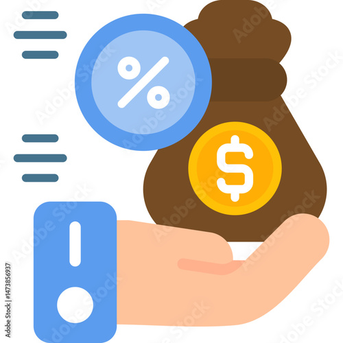 Debt Icon Vector Element