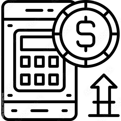 Dollar Icon Vector Element