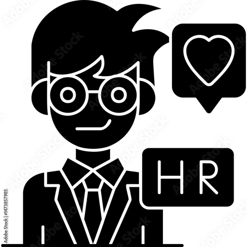 Hr Manager Icon Vector Element